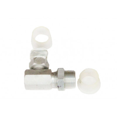 Фитинг AC-U0705 переходный, O-Ring x O-Ring, ( 1/2x1/2, №8, 10мм), алюминий, 90°