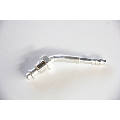 Фитинг AC-U07086 соед., под обжимку, алюминий, Ø резьбы 7/8" 14 UNF, Ø трубки 5/8", G10, №10, #10 (13мм), 45°, без стакана, O-Ring